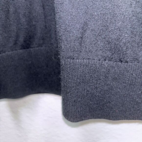 Daniel Cremieux Signature Cashmere Cotton V Neck Sweater Men L Black Long Sleeve - Picture 5 of 7